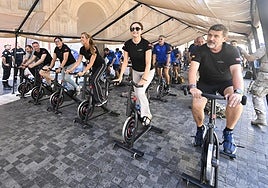 Las imágenes de la campaña 'UMEdula' en la Plaza Belluga de Murcia