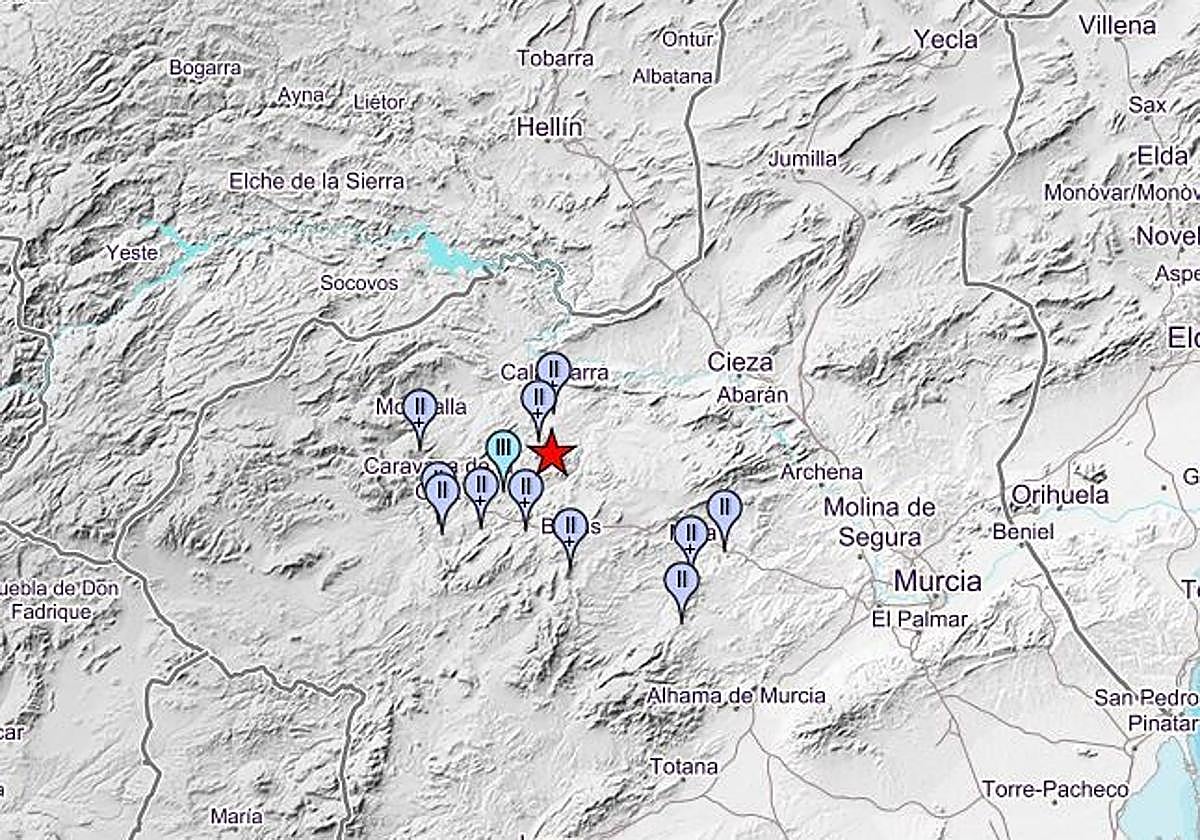 Un terremoto de 3,5 grados se deja notar en Calasparra esta madrugada