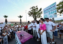 Concentración ciudadana el pasado agosto en Los Alcázares para exigir un centro de salud 24 horas.