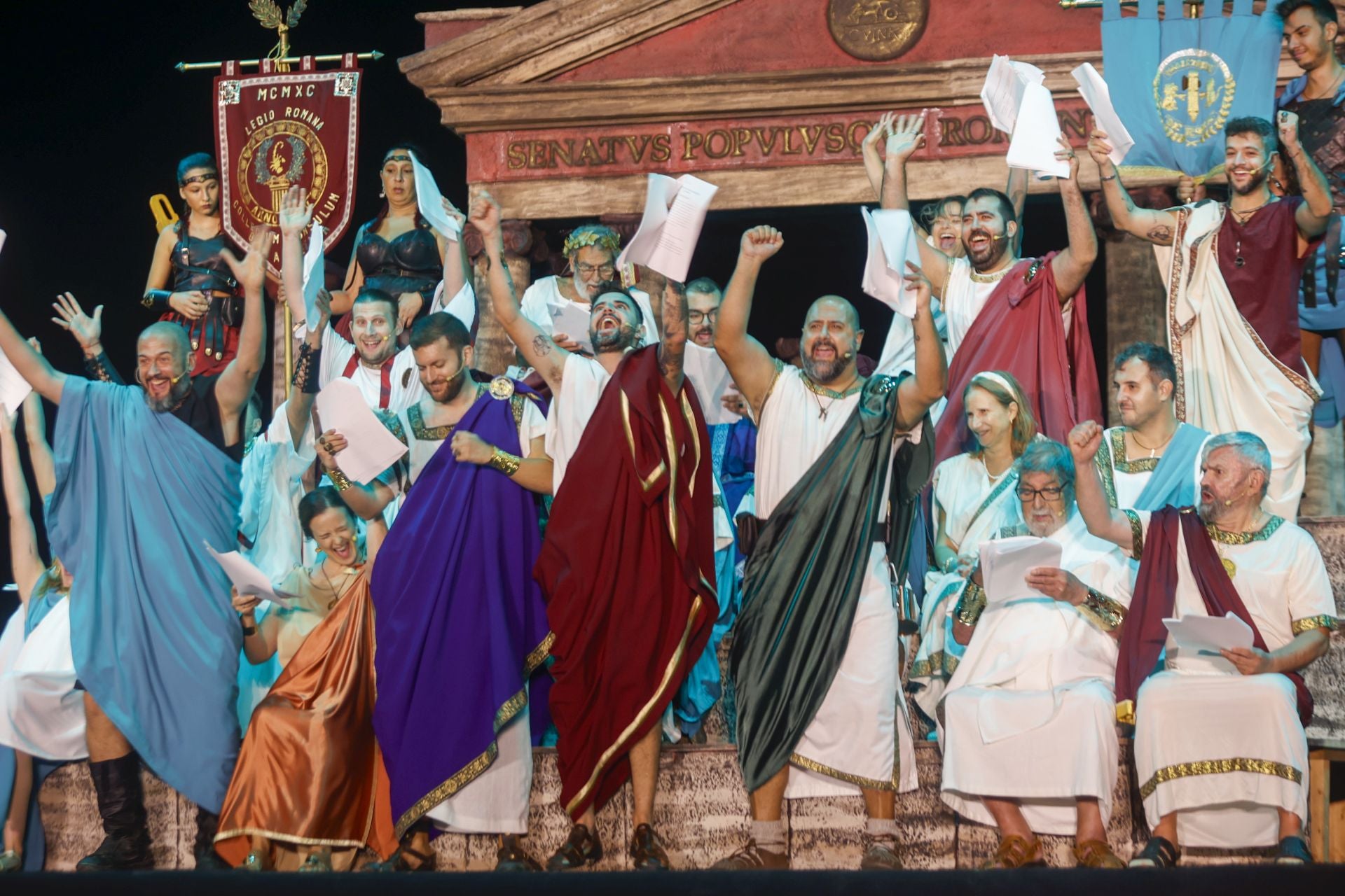 Sesión plenaria del Senado Romano en las Fiestas de Carthagineses y Romanos, en imágenes