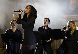 Componentes de Belter Souls en el concierto del 1.200 aniversario de la fundación de Murcia.