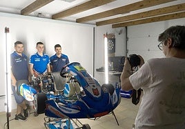 Juan José Quiles durante una sesión fotográfica.