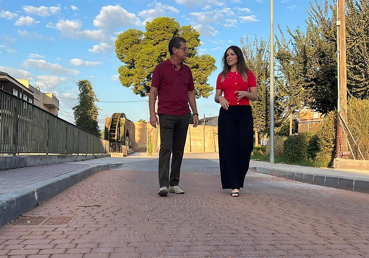 La vicealdesa de Murcia, Rebeca Pérez, durante su visita de este miércoles a La Ñora.