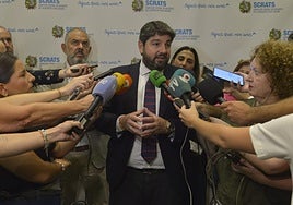 El presidente de la Región de Murcia, Fernando López Miras.