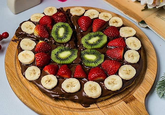 Tarta de frutas.