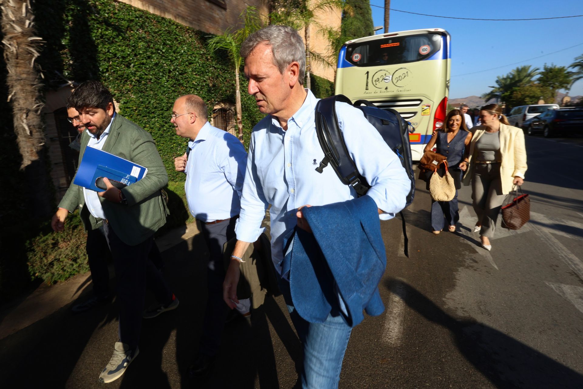 En imágenes, los presidentes autonómicos del PP llegan a la cumbre en Murcia