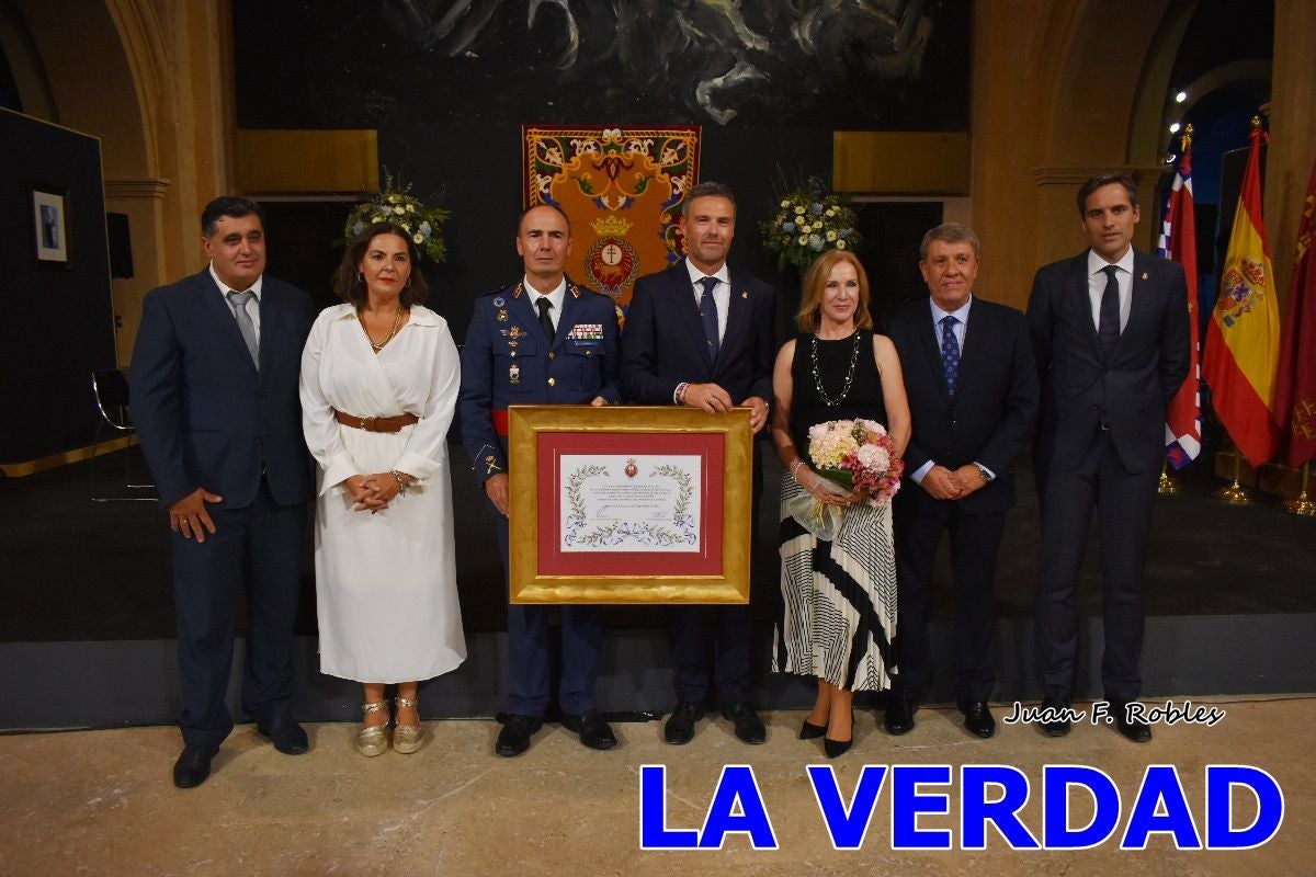 Imágenes de la entrega del título de Hijo Predilecto de Caravaca al general Pascual Soria
