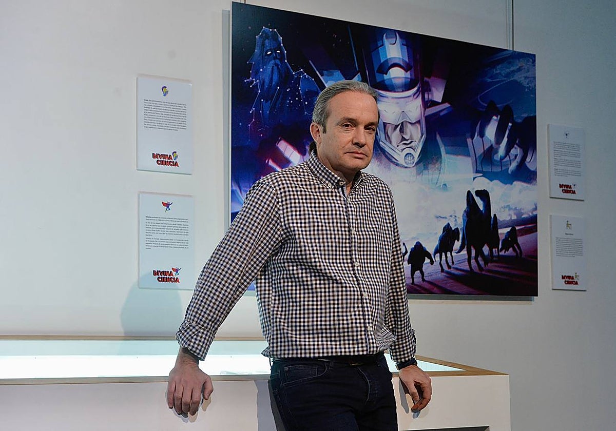 Carlos Briones, en la Biblioteca Regional durante una de sus últimas visitas a Murcia.