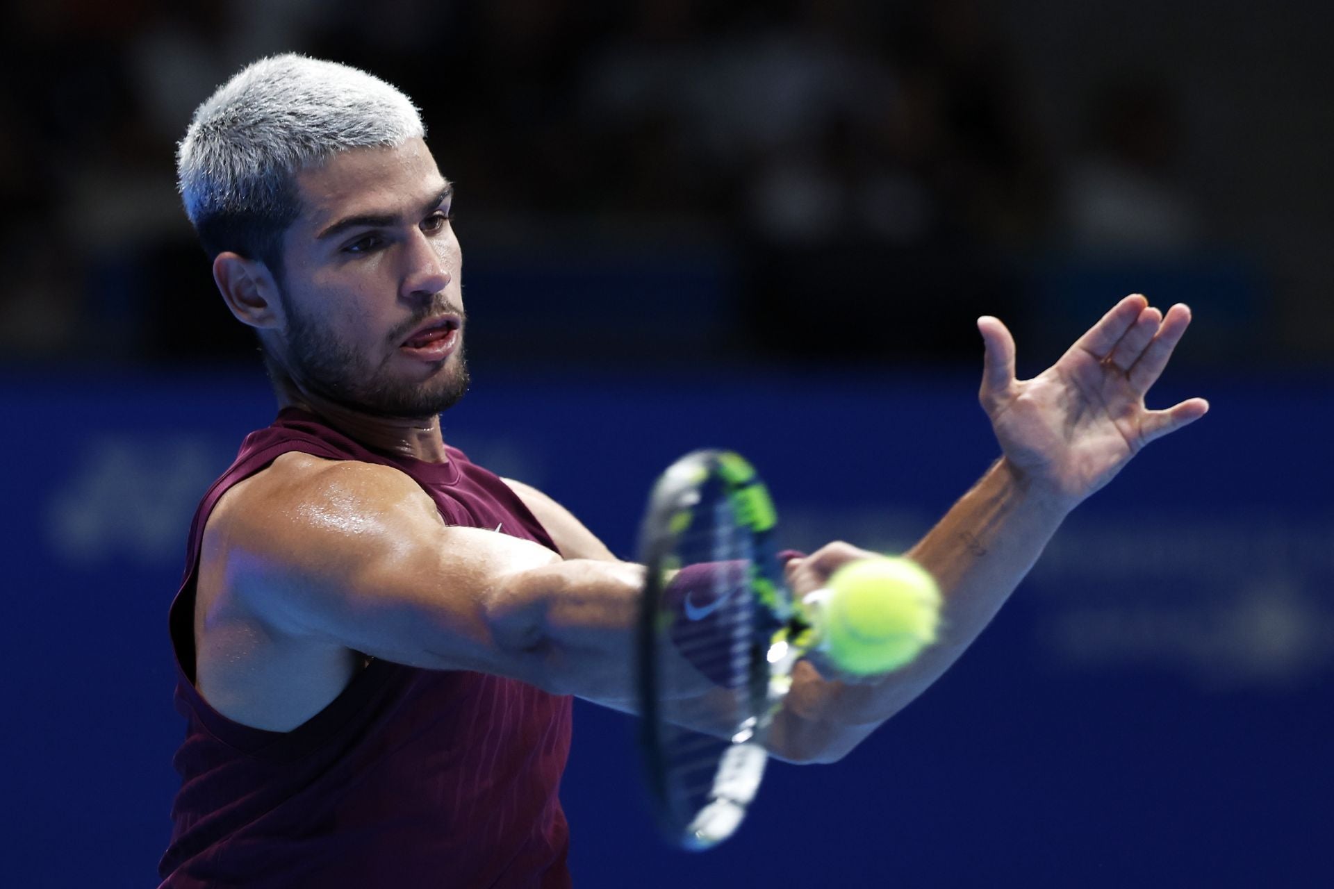 En imágenes, Carlos Alcaraz gana en Tokio su octavo título del año