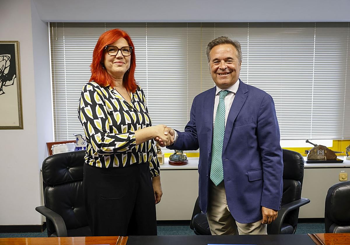 Amelia Corominas y Antonio Pitera, este martes.