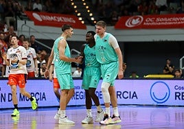 Falk, en su único partido de Liga Endesa en el Palacio.
