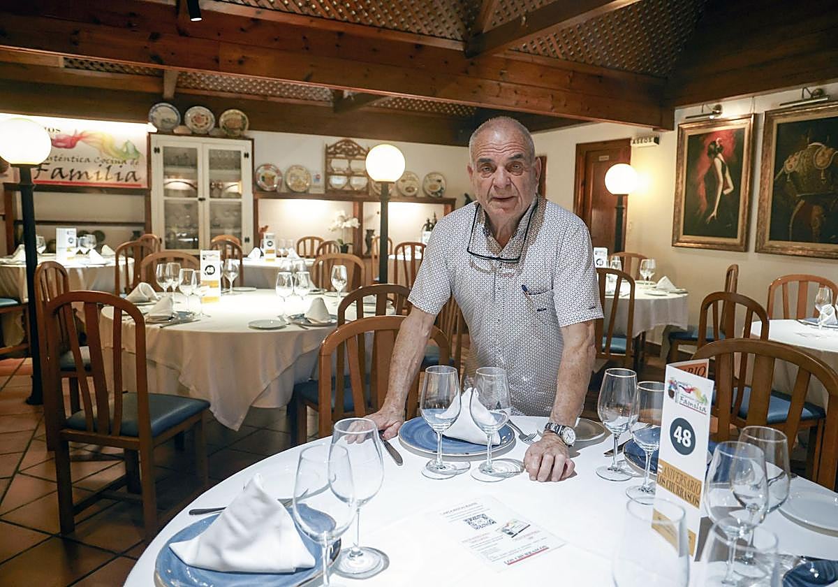 José María Alcaraz, esta semana en su restaurante.