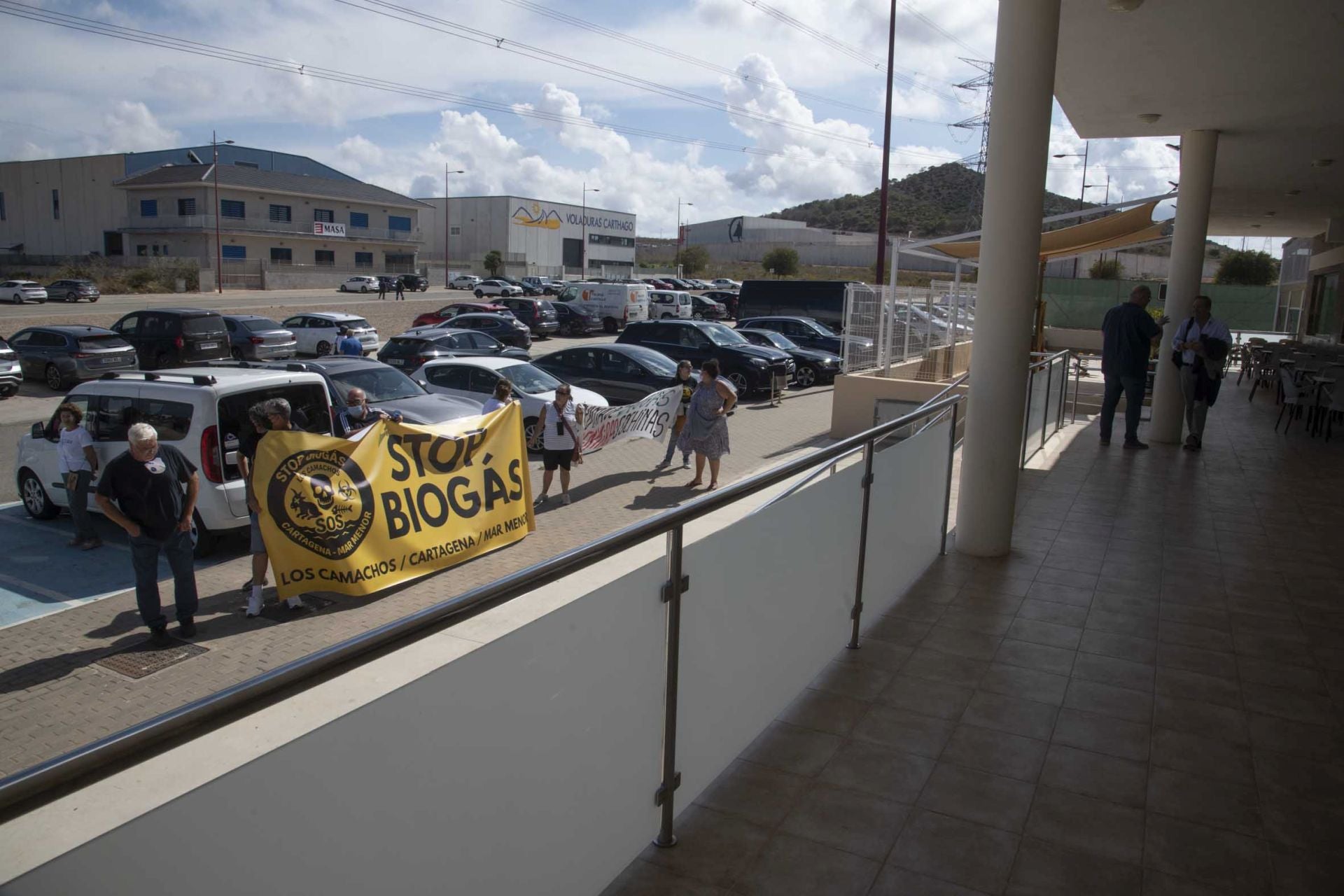 Las imágenes de la protesta de los vecinos de Los Camachos contra la planta de biogás