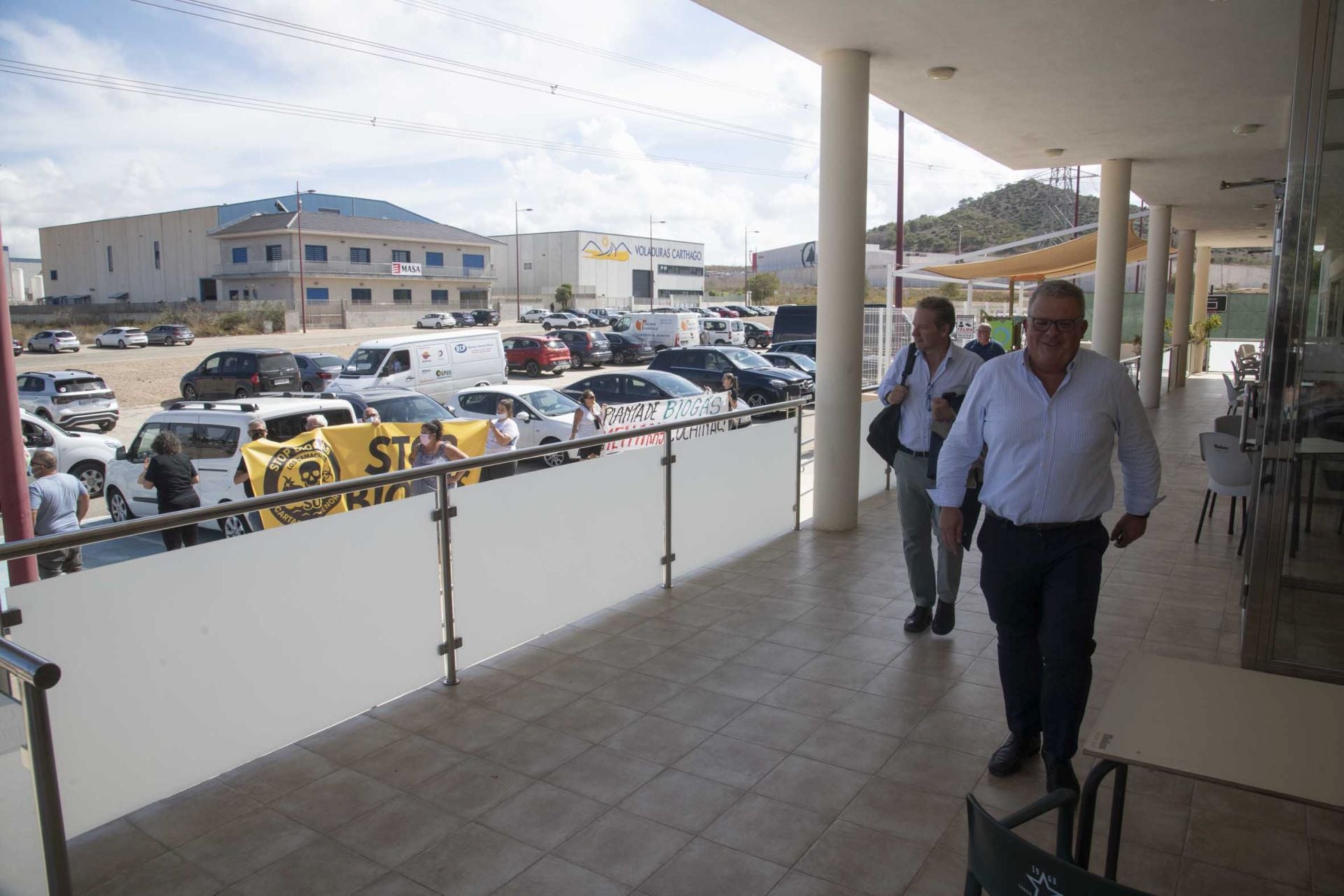 Las imágenes de la protesta de los vecinos de Los Camachos contra la planta de biogás