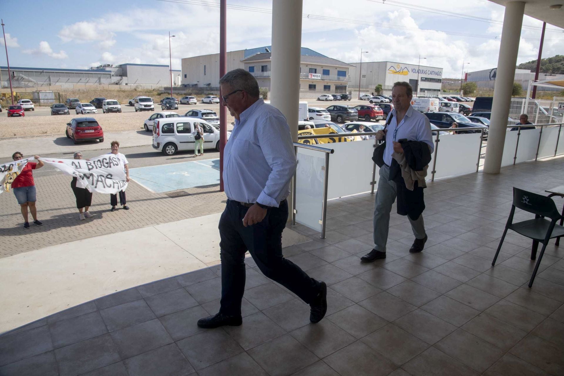 Las imágenes de la protesta de los vecinos de Los Camachos contra la planta de biogás