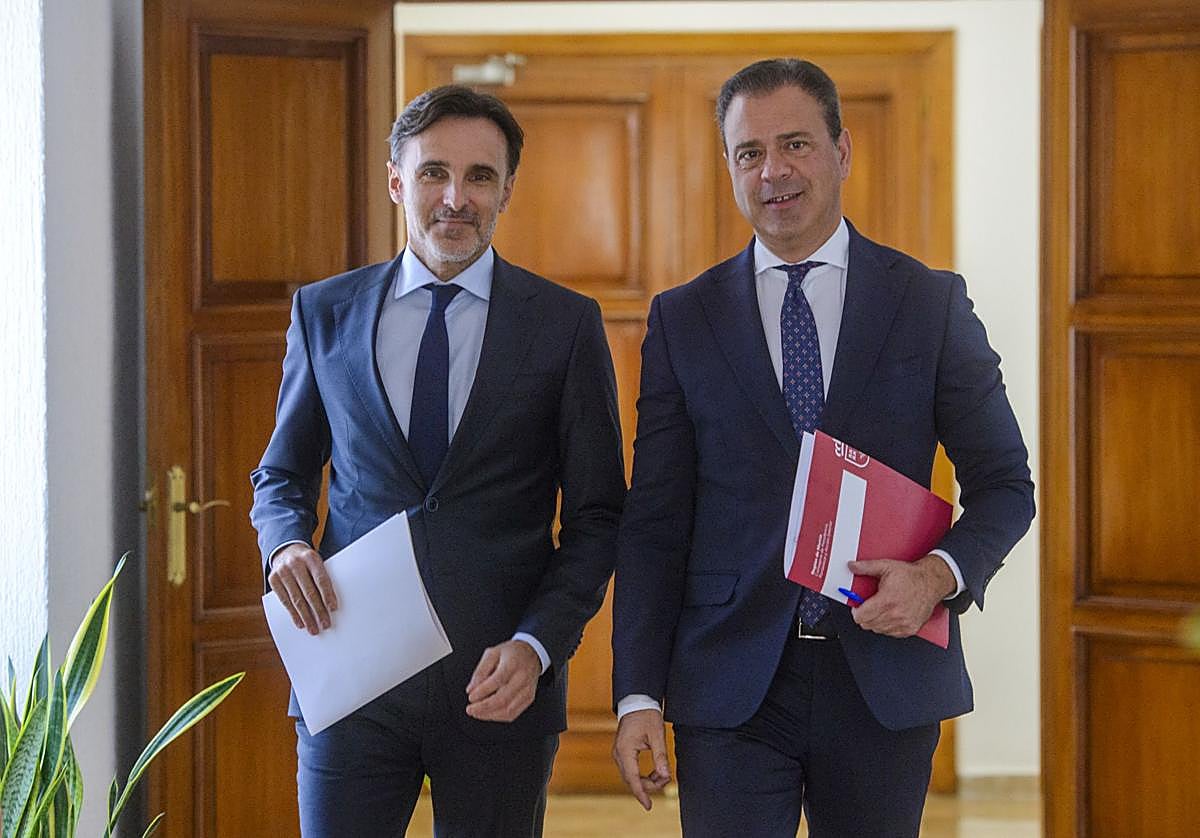 Jorge García Montoro y Marcos Ortuño, este jueves.