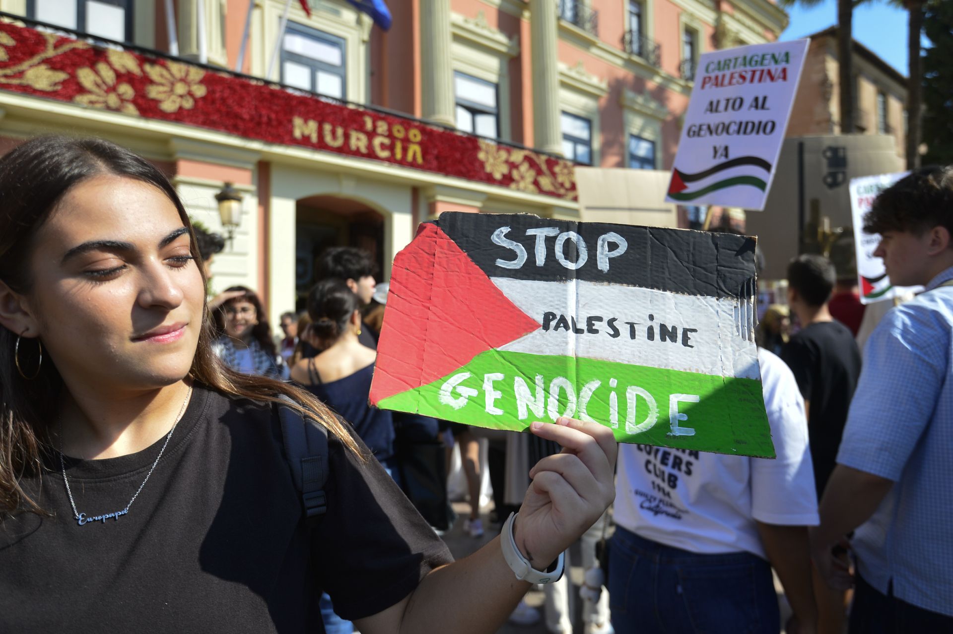 En imágenes, la protesta estudiantil contra el genocidio en Palestina a manos de Israel