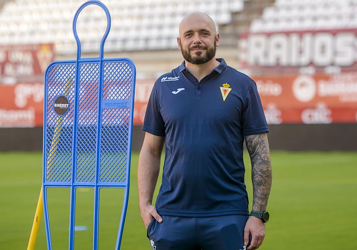 Víctor Salas, en la tarde de ayer en el Enrique Roca.