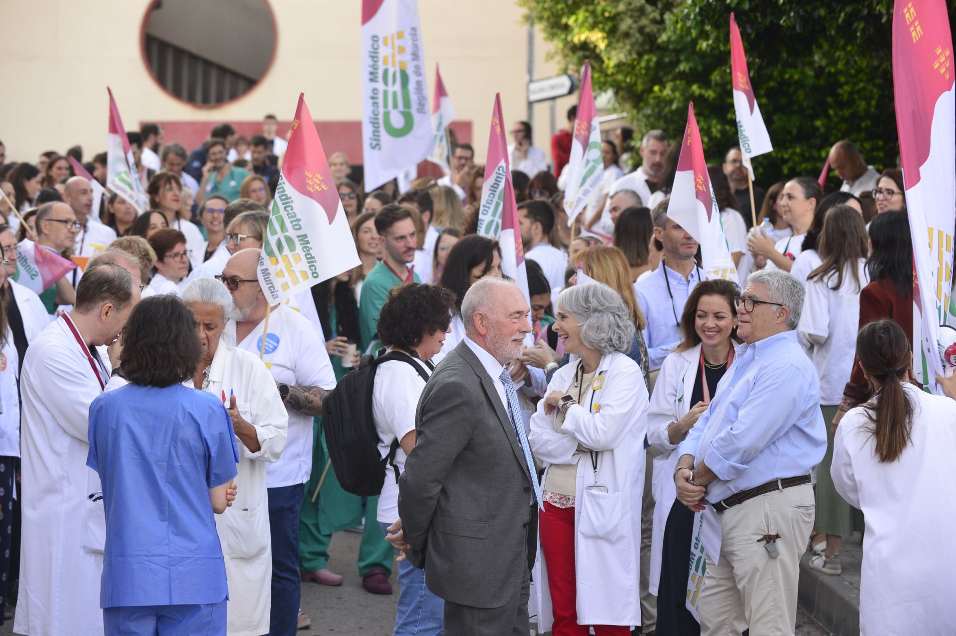 En imágenes, huelga nacional de médicos en la Región de Murcia