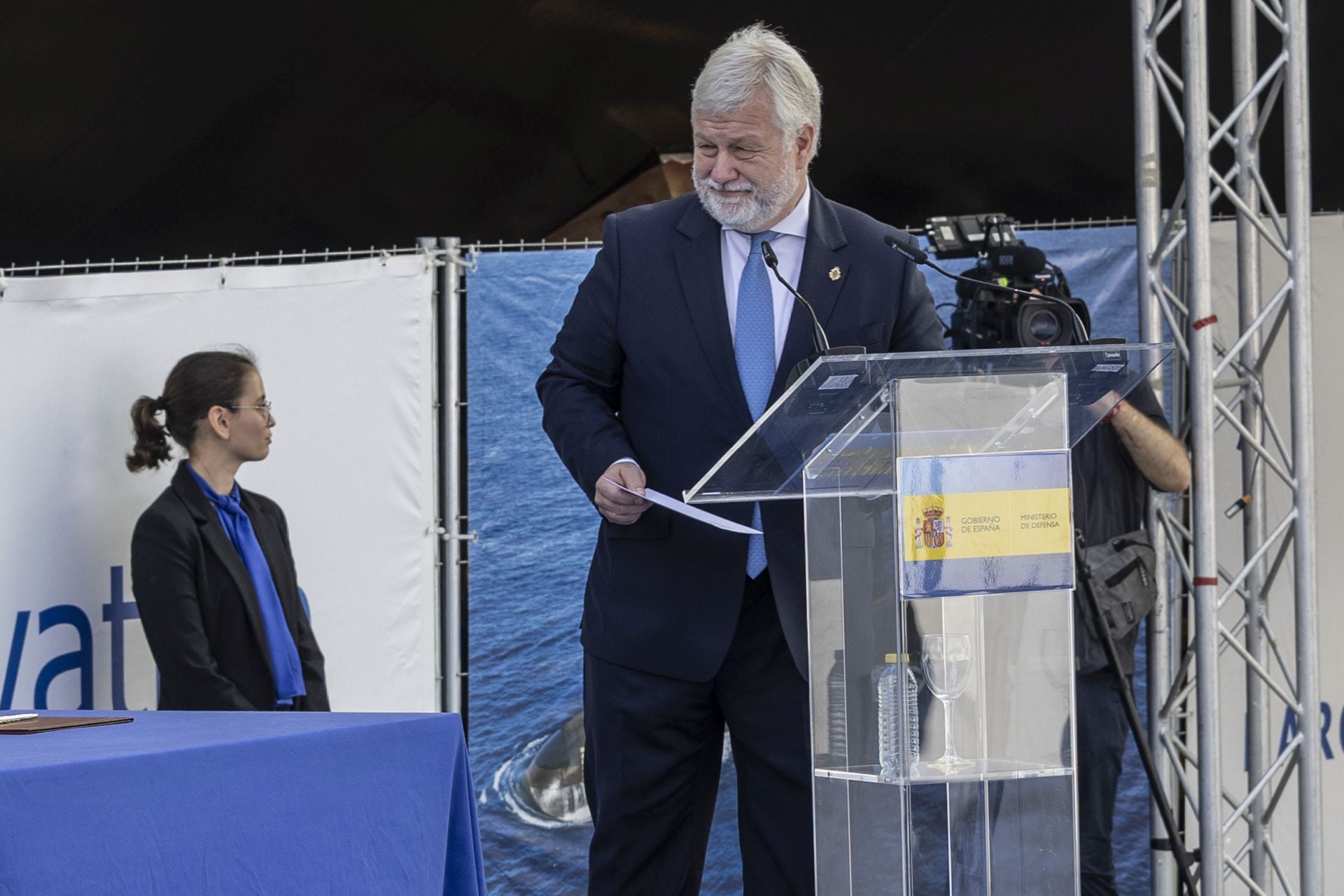 La puesta a flote del submarino S-82 &#039;Narciso Monturiol&#039;, en imágenes