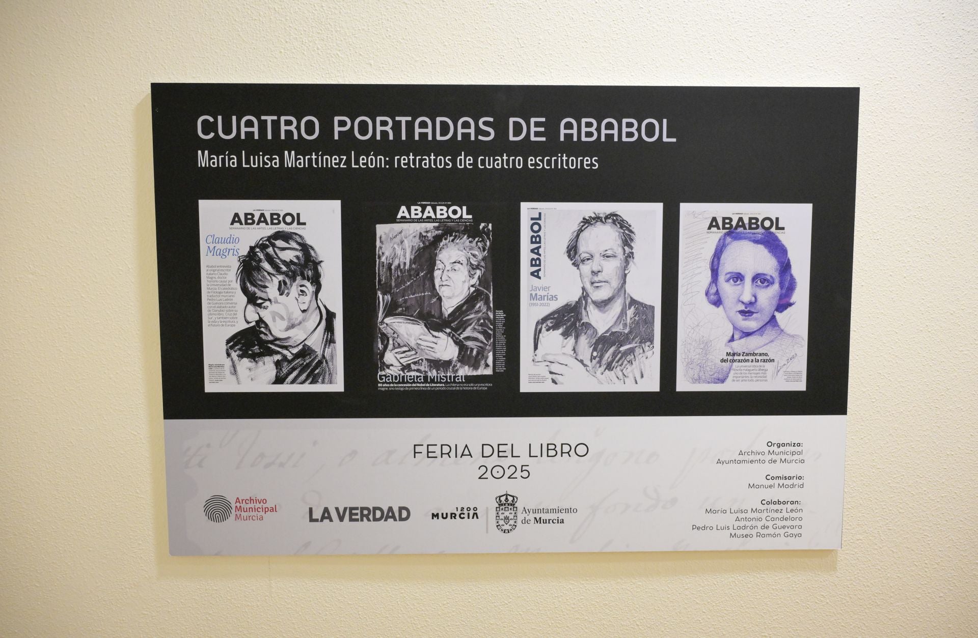 La exposición del Archivo de Murcia dedicada a cuatro escritores que fueron portada de Ababol, en imágenes