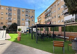 Zona exterior de la Residencia HLA Belén.