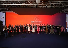 Asistentes a la presentación de la sexta edición del CEO Congress que se celebrará en Murcia.