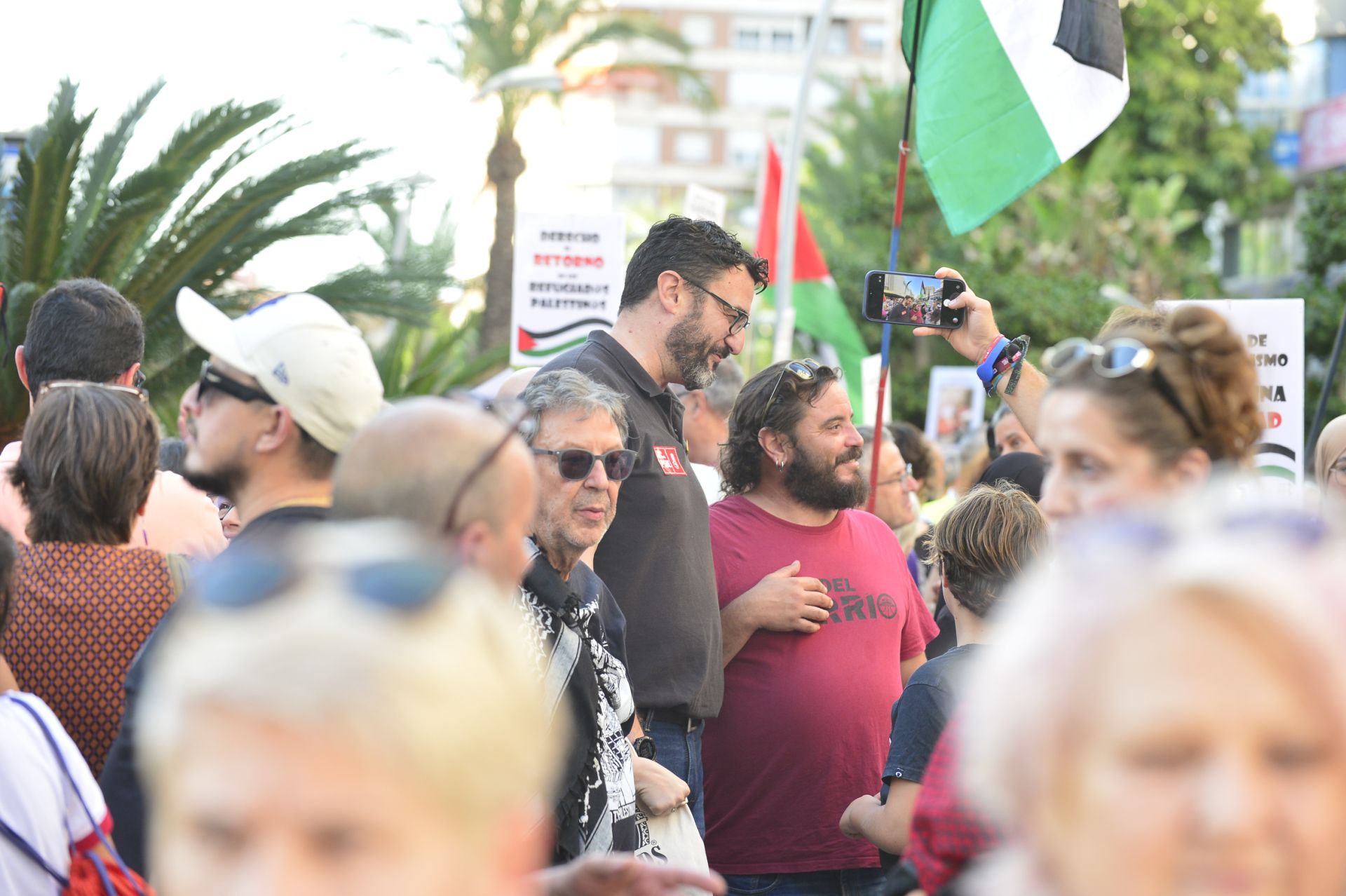 La masiva manifestación por Gaza en Murcia, en imágenes