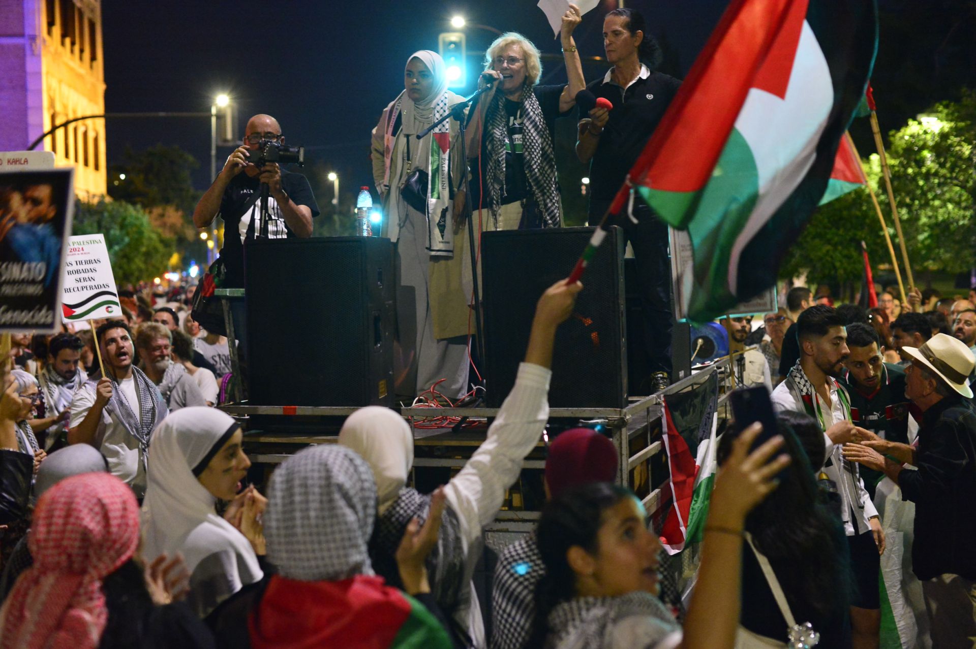 La masiva manifestación por Gaza en Murcia, en imágenes