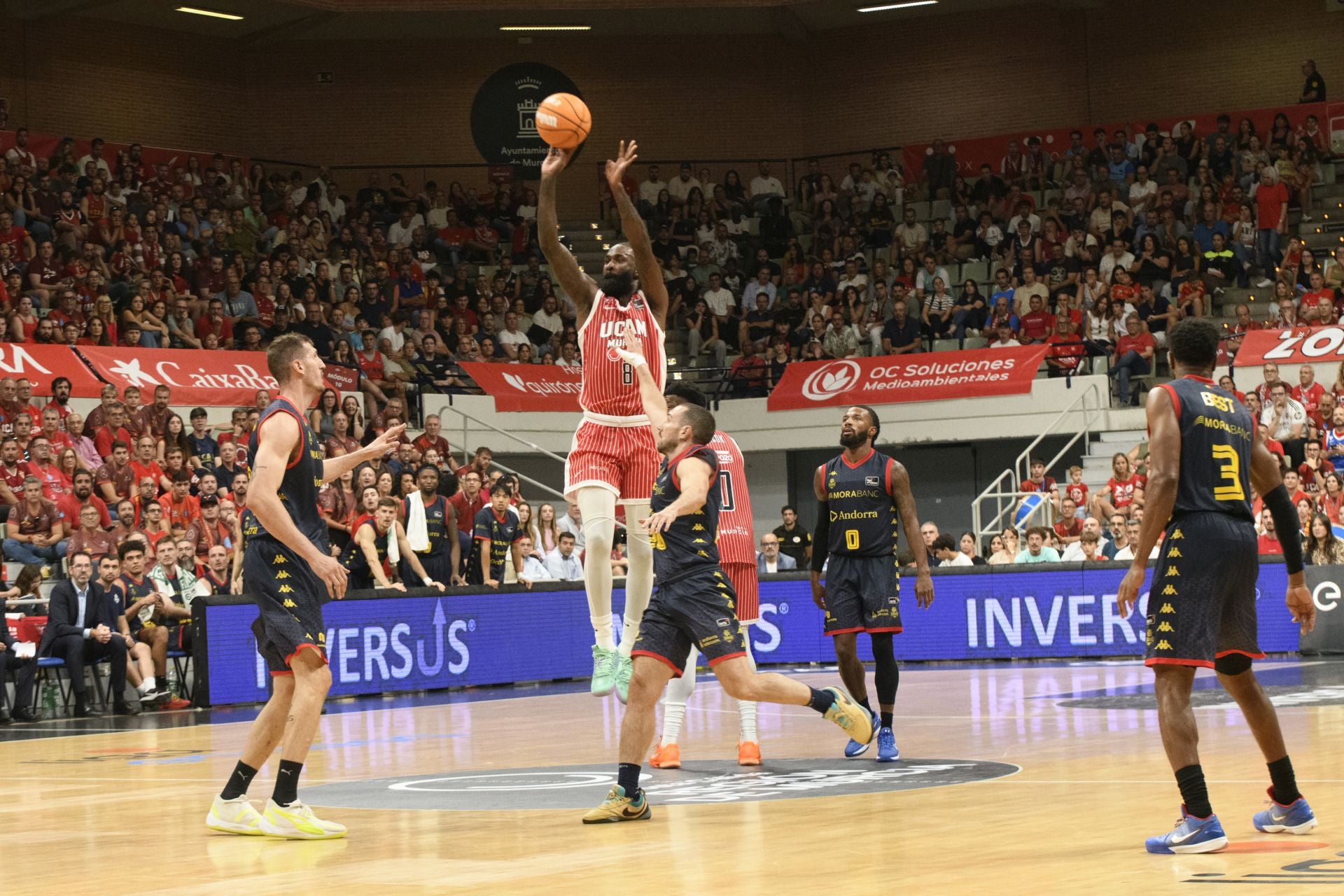 Un UCAM de sobresaliente el primer día ante el Andorra, en imágenes
