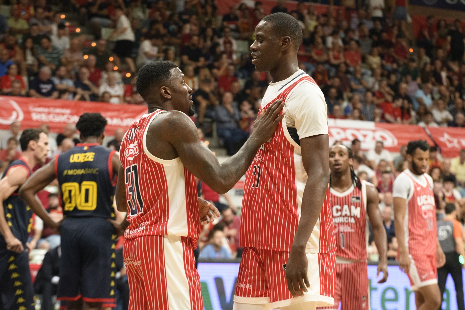 Un UCAM de sobresaliente el primer día ante el Andorra, en imágenes