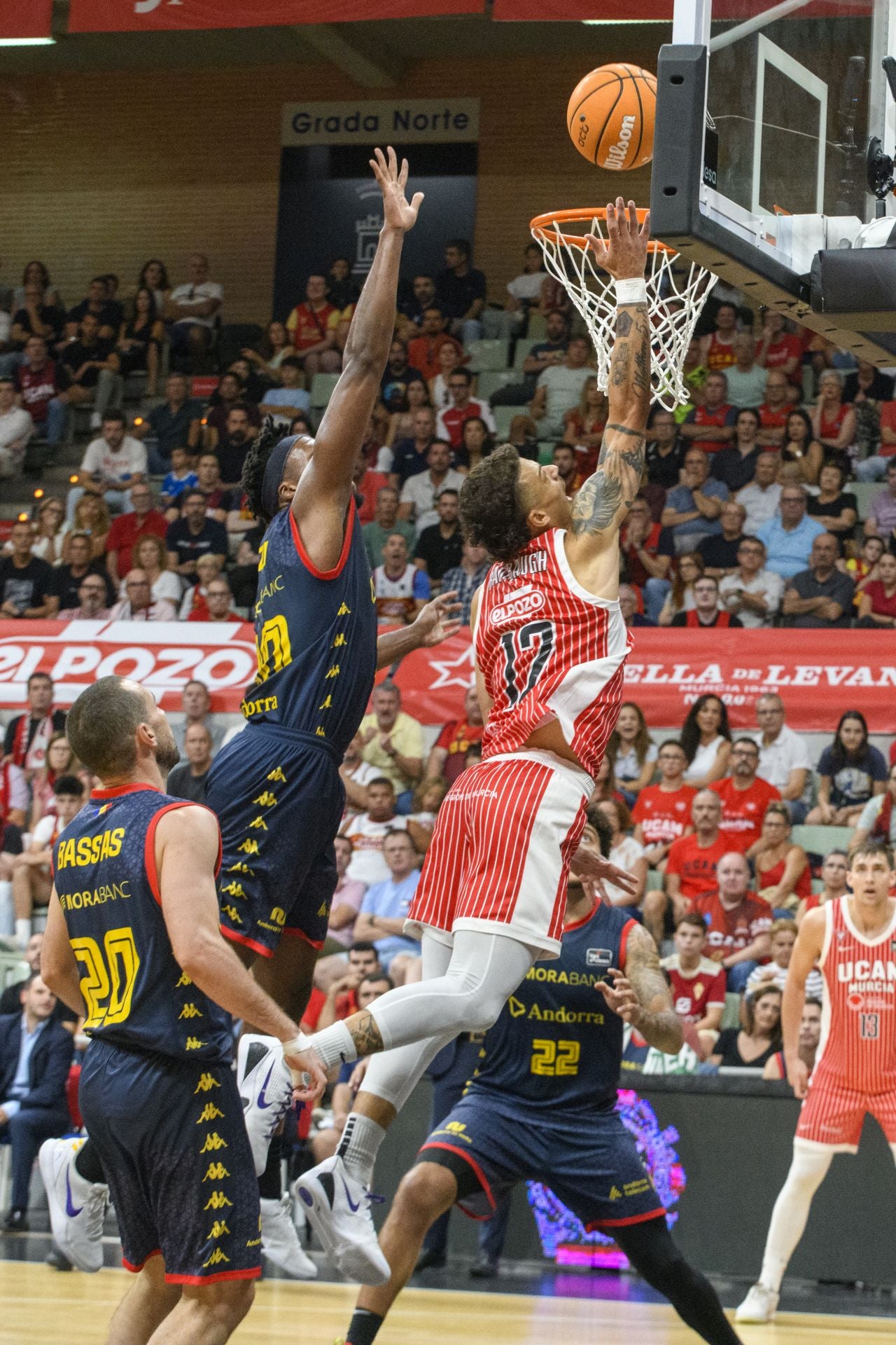 Un UCAM de sobresaliente el primer día ante el Andorra, en imágenes