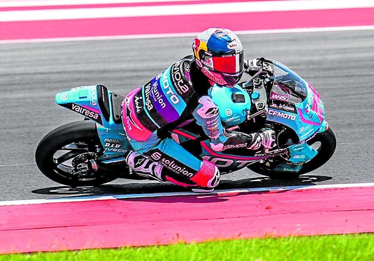 Máximo Quiles, ayer, sobre el asfalto del circuito Mandalika del Gran Premio de Indonesia.