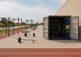 Recreación de una zona dedicada a la actividad física en el futuro Archena Río.