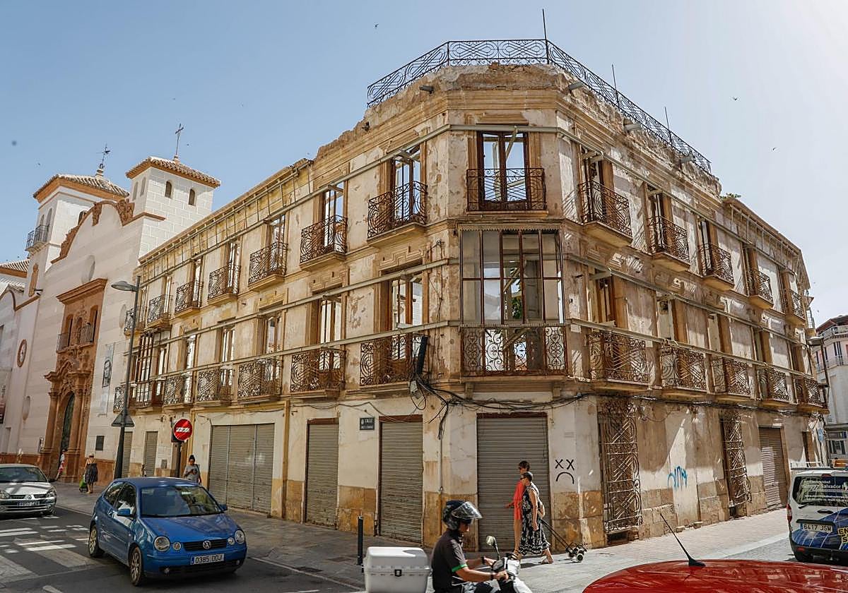 Uno de los solares de la calle Santo Domingo afectados por el proceso de expropiación forzosa.