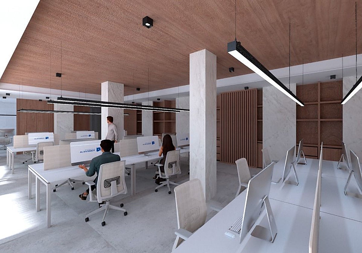 Recreación del proyecto de la adecuación del local.