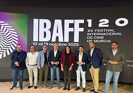 La presentación del festival de cine.