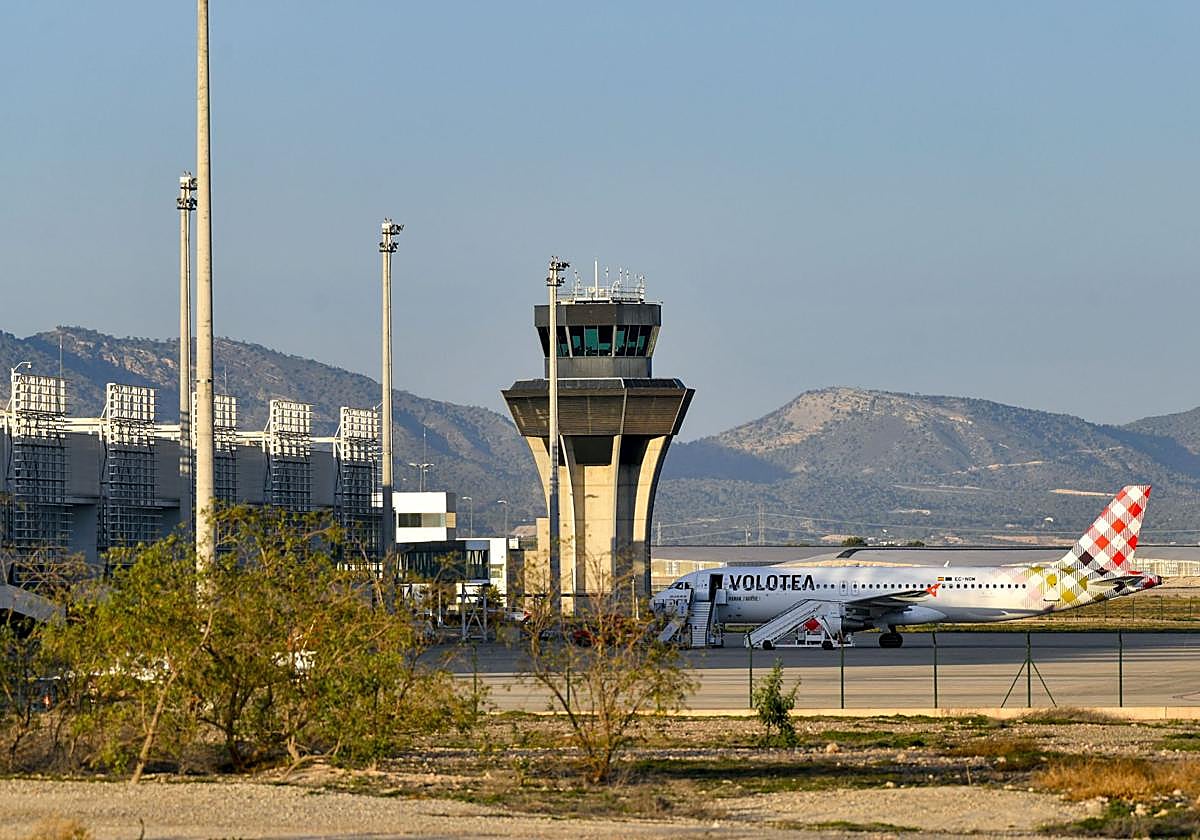 El aeropuerto de la Región de Murcia, en una imagen de archivo.