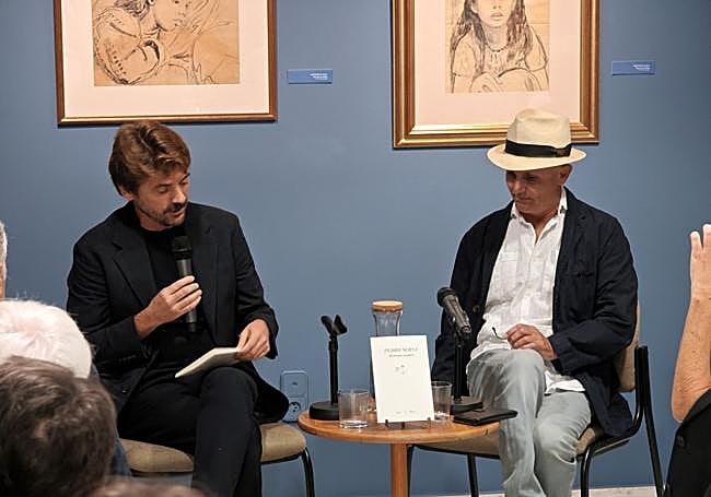 Rafael Fuster y José Mateos en la presentación del libro.