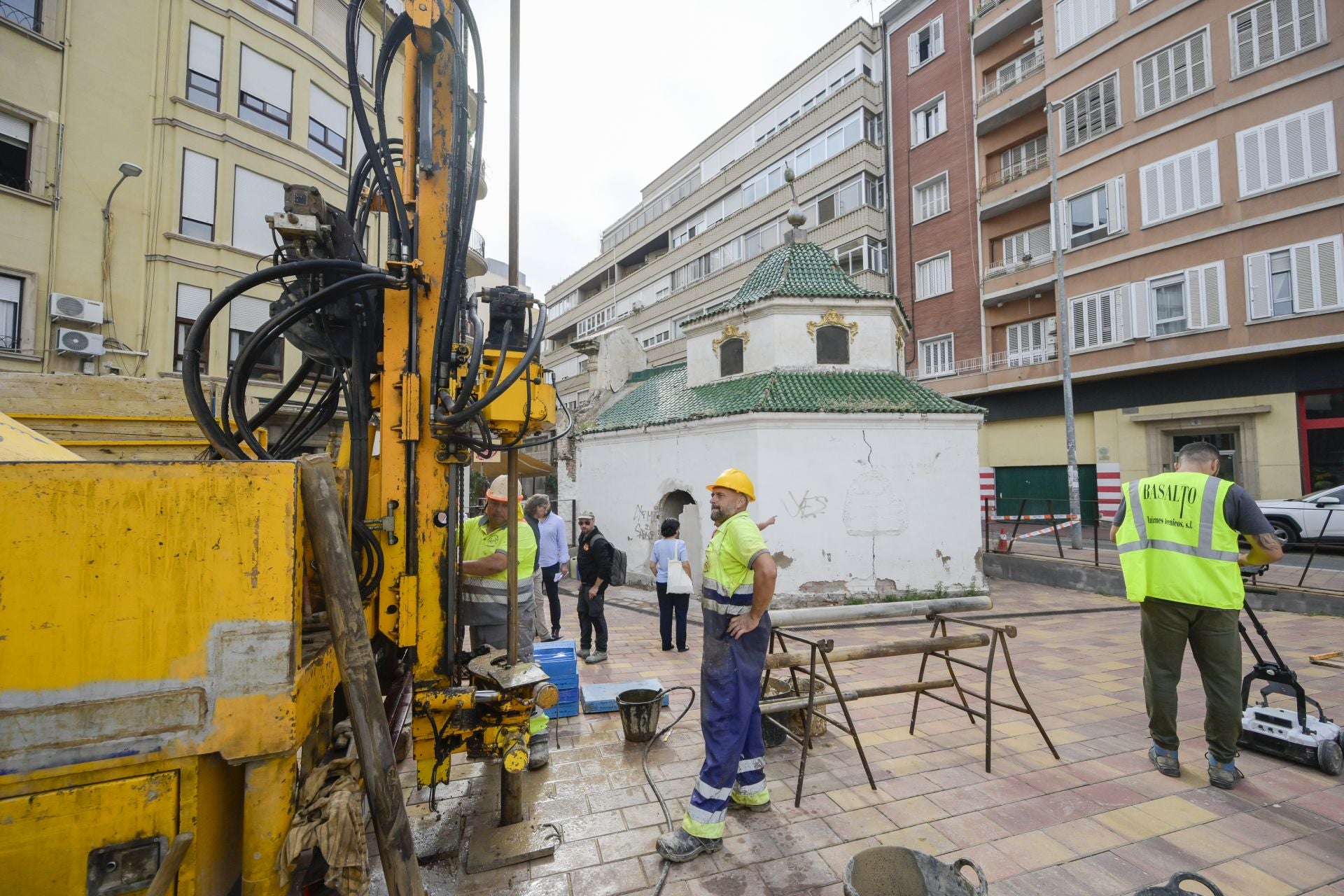 En imágenes, empiezan las obras de recuperación de la Ermita del Salitre de Murcia