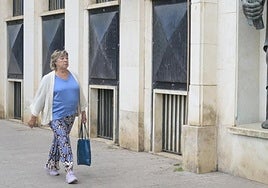 La exalcaldesa de Cartagena, Pilar Barreiro, llegando este miércoles a la Audiencia, en Murcia.