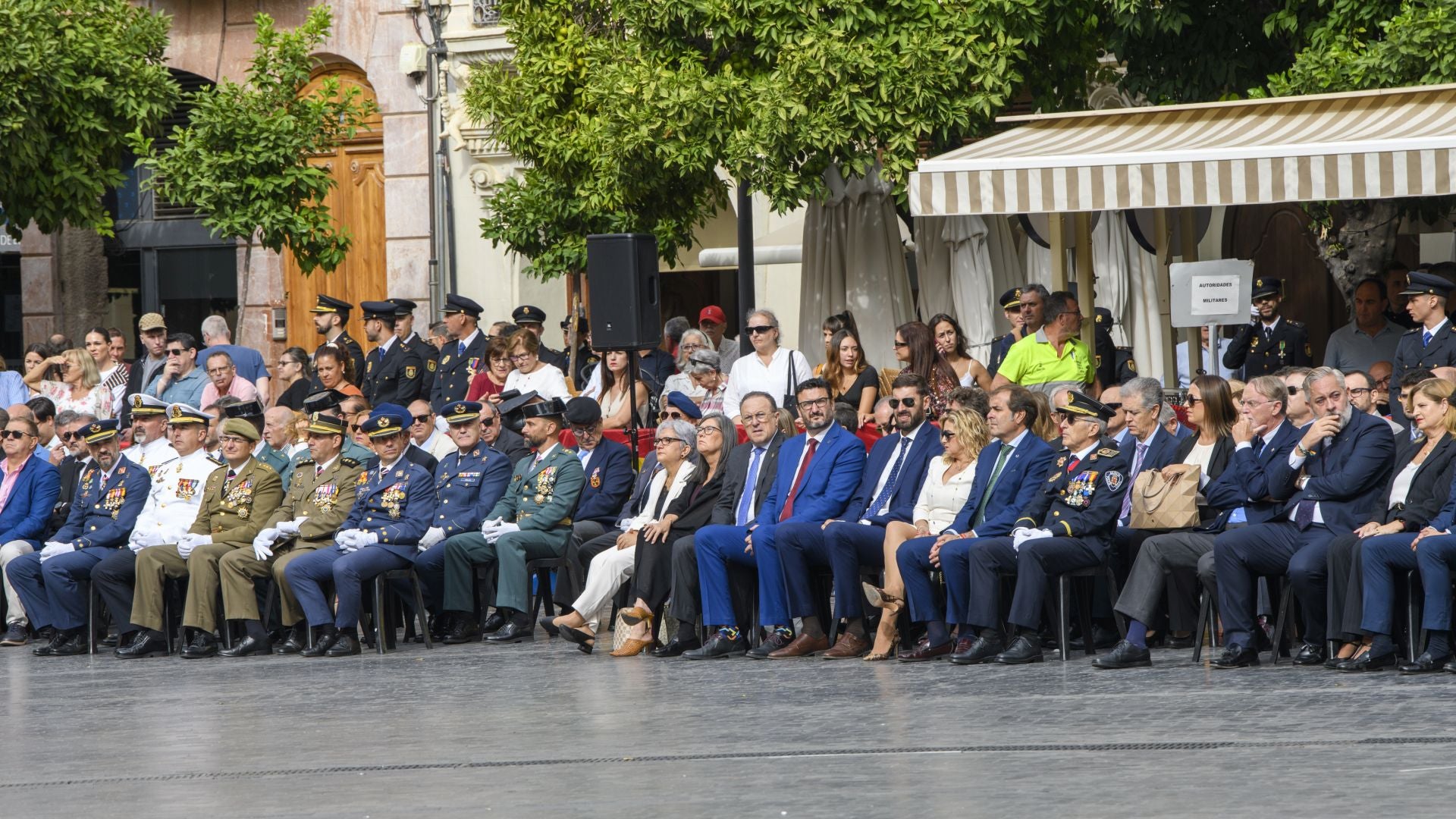 El acto por el Día de la Policía en Murcia, en imágenes