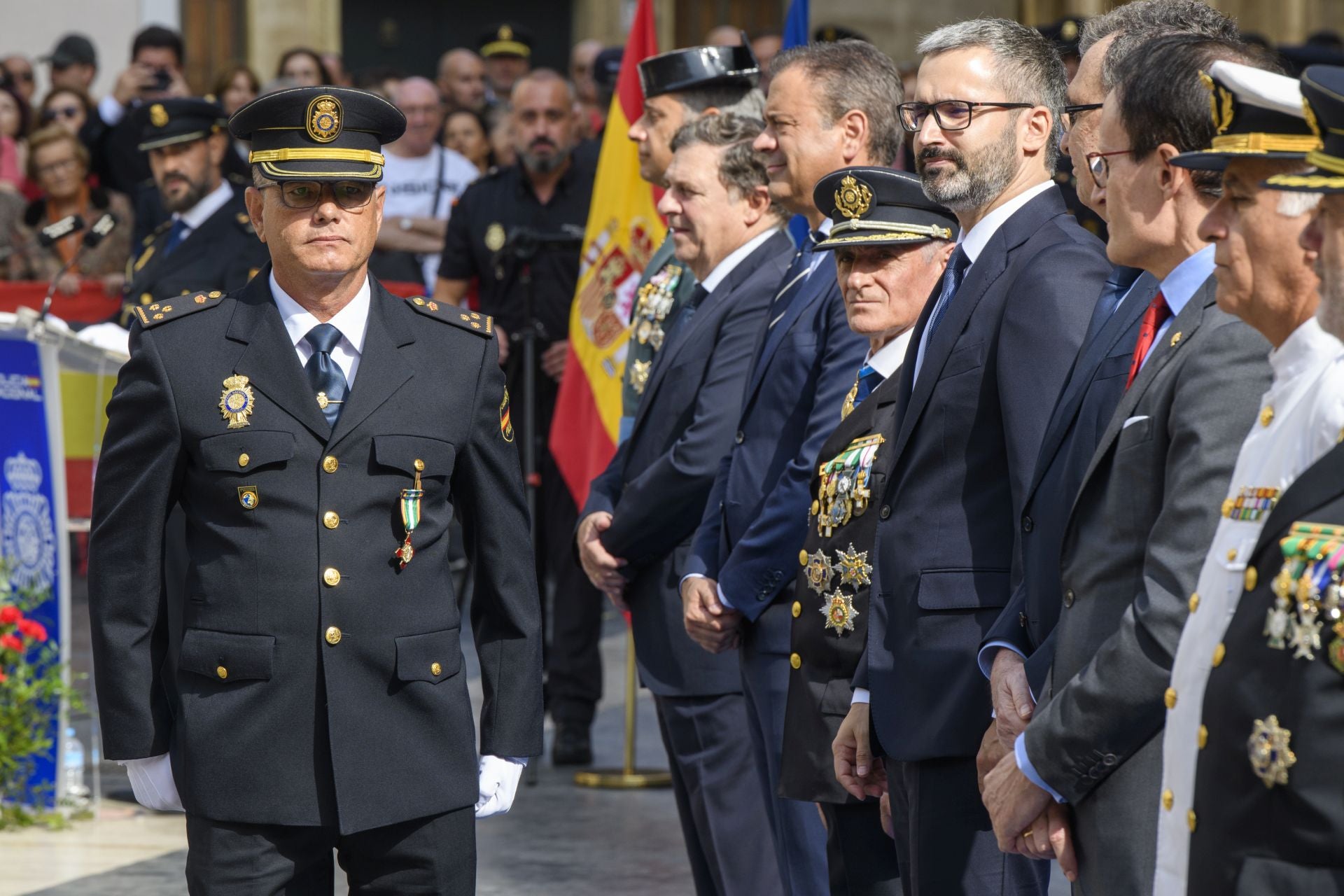El acto por el Día de la Policía en Murcia, en imágenes