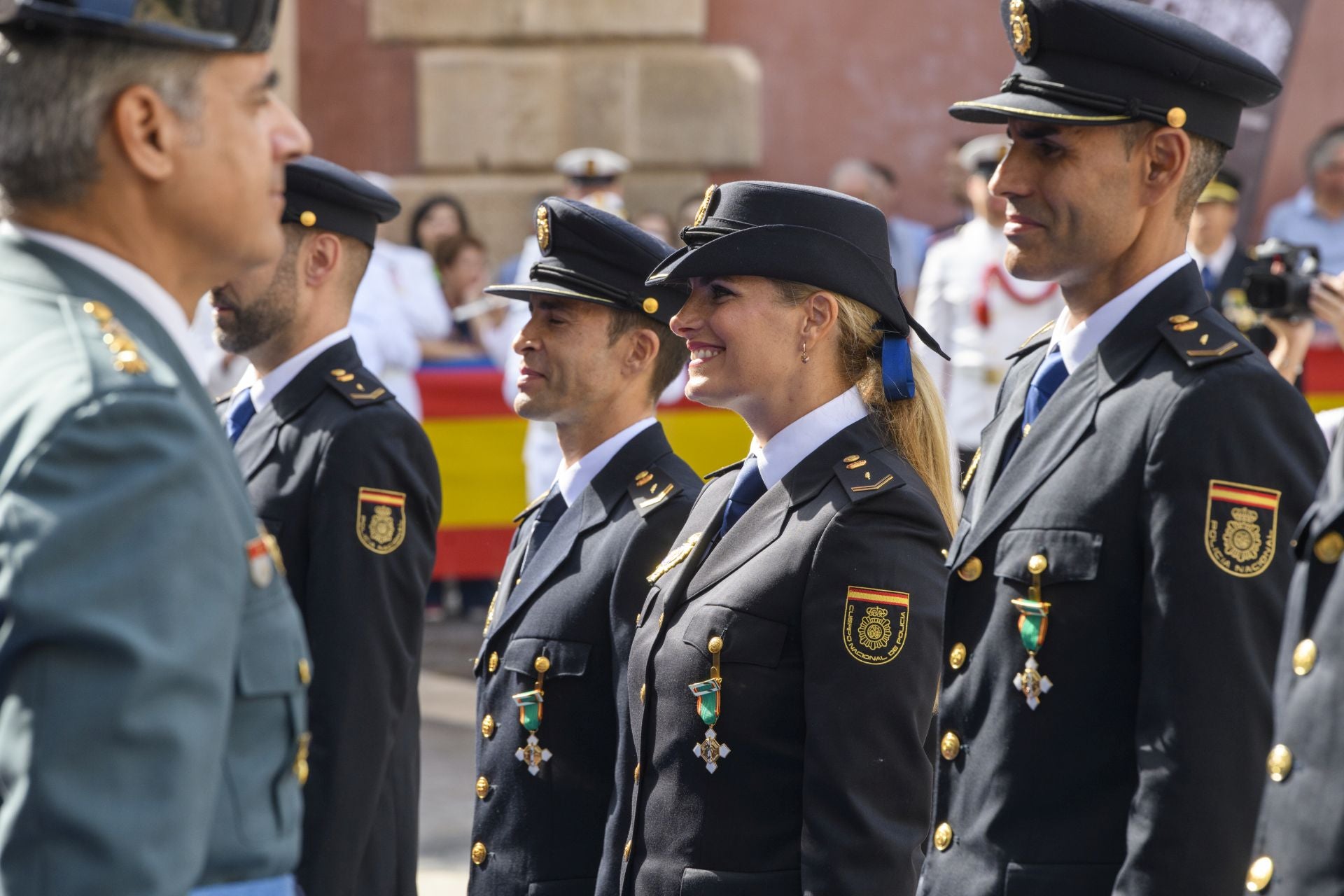 El acto por el Día de la Policía en Murcia, en imágenes