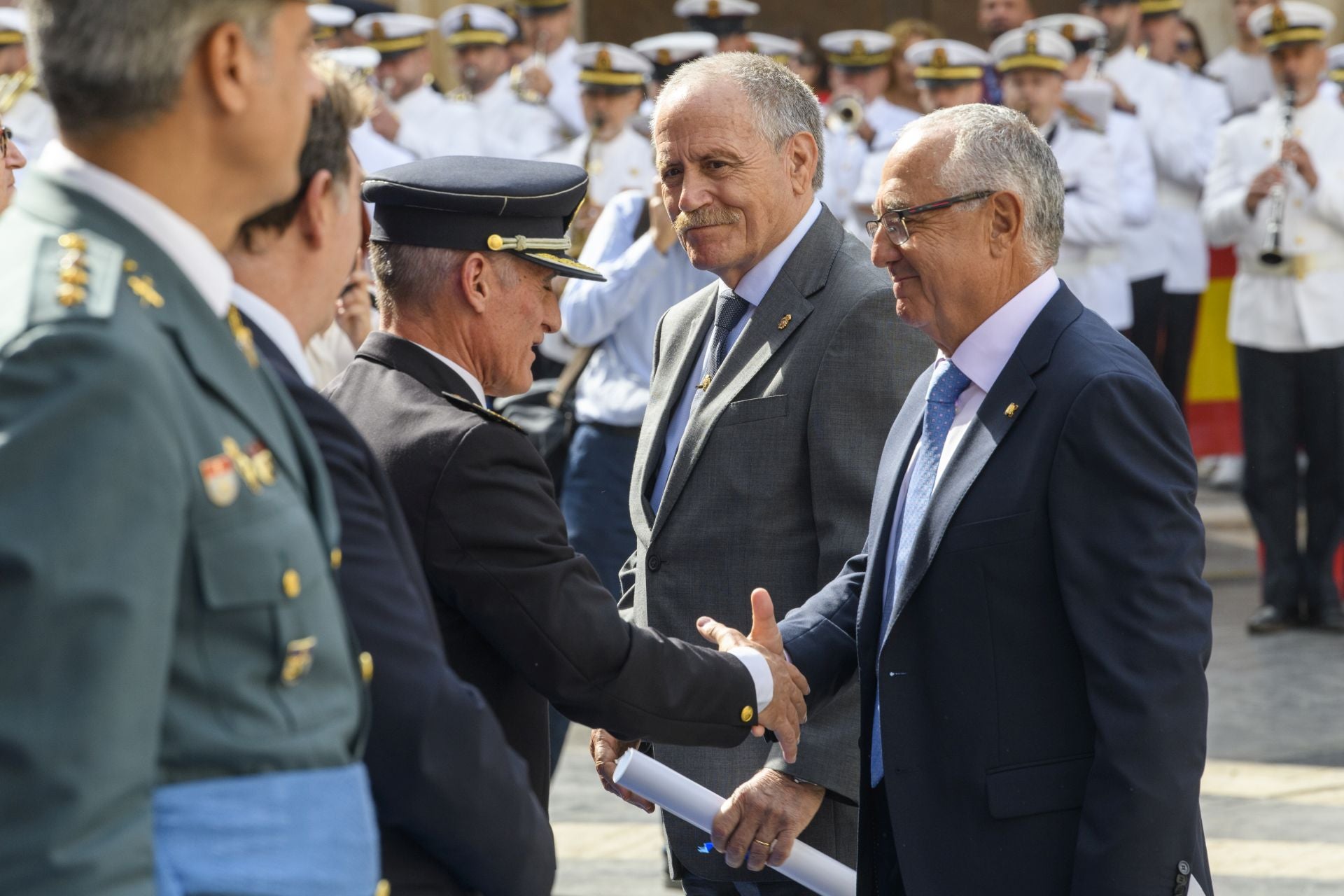 El acto por el Día de la Policía en Murcia, en imágenes