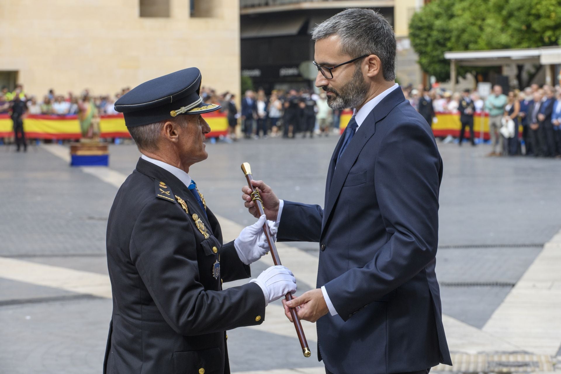 El acto por el Día de la Policía en Murcia, en imágenes