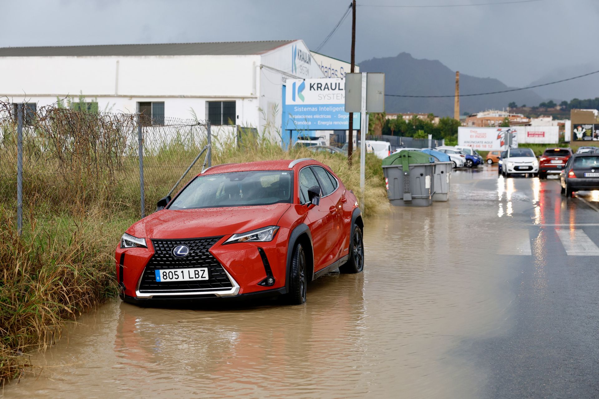 Las imágenes de la tormenta y la lluvia por la dana &#039;Alice&#039; este jueves en la Región de Murcia