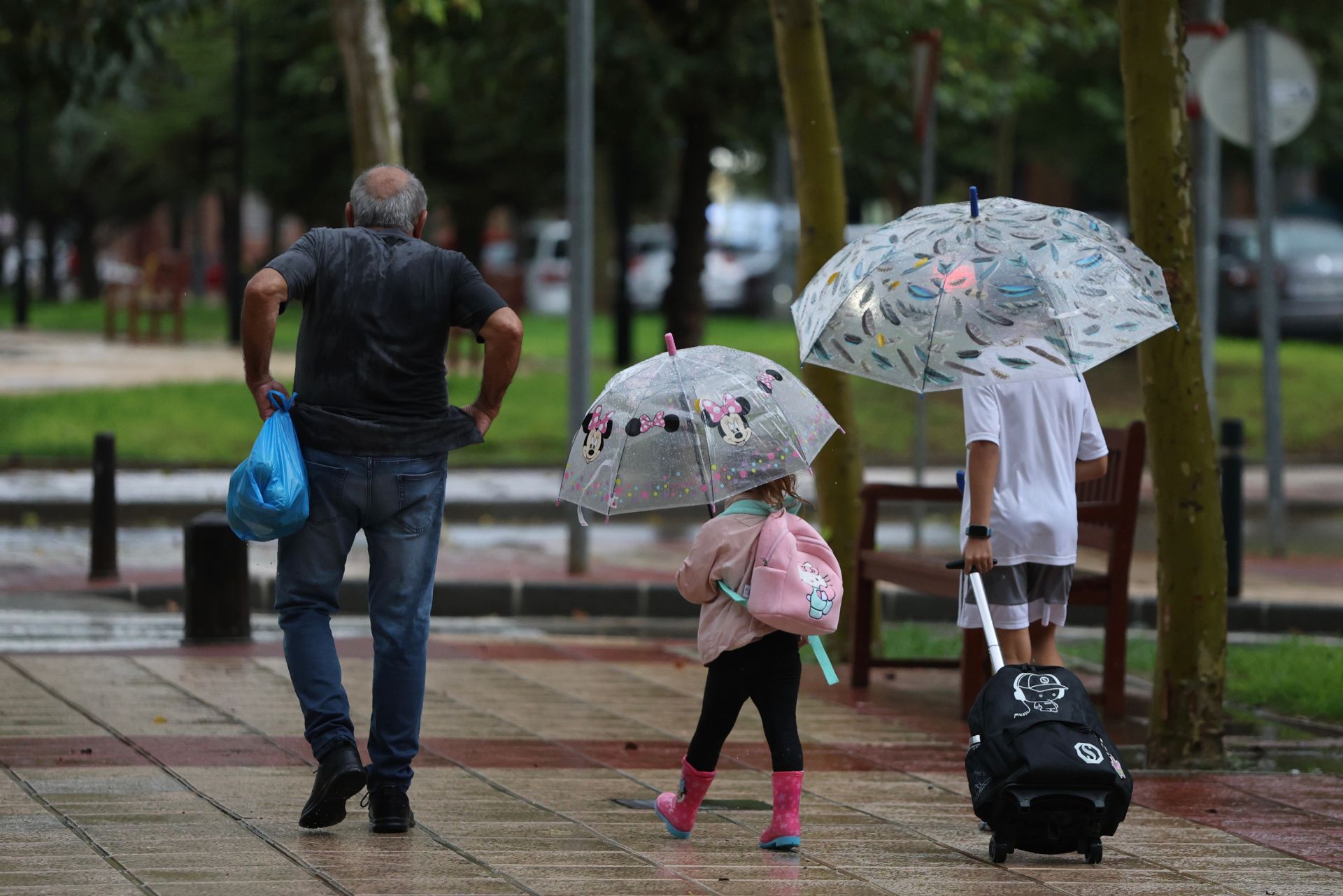 Las imágenes de la tormenta y la lluvia por la dana &#039;Alice&#039; este jueves en la Región de Murcia