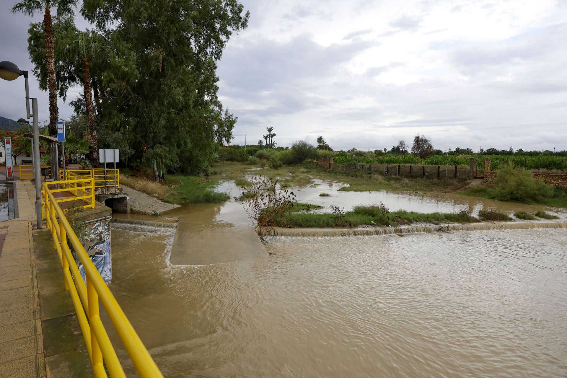Las imágenes de la tormenta y la lluvia por la dana &#039;Alice&#039; este jueves en la Región de Murcia