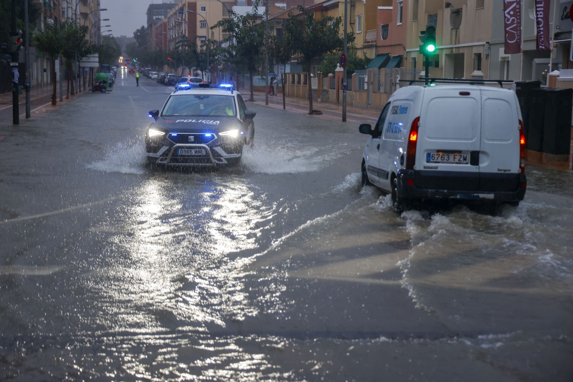 En imágenes, los efectos de la dana en Cartagena